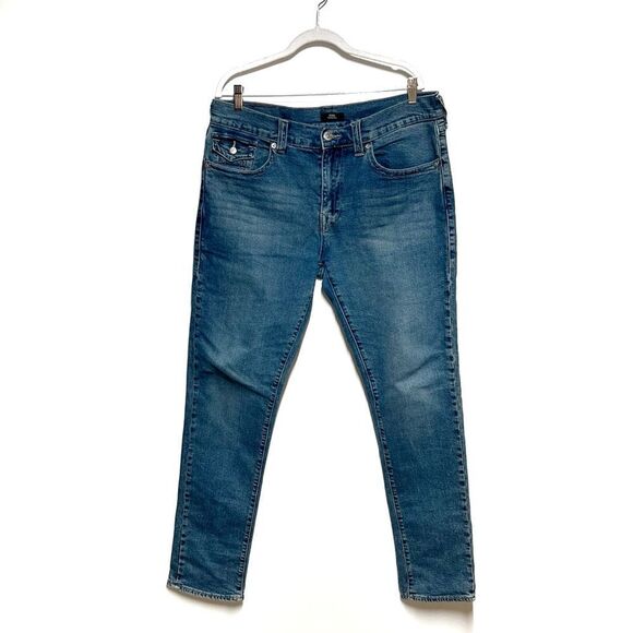 True Religion Geno Slim Flap Pocket Jeans Mens 36/34 - Picture 1 of 8